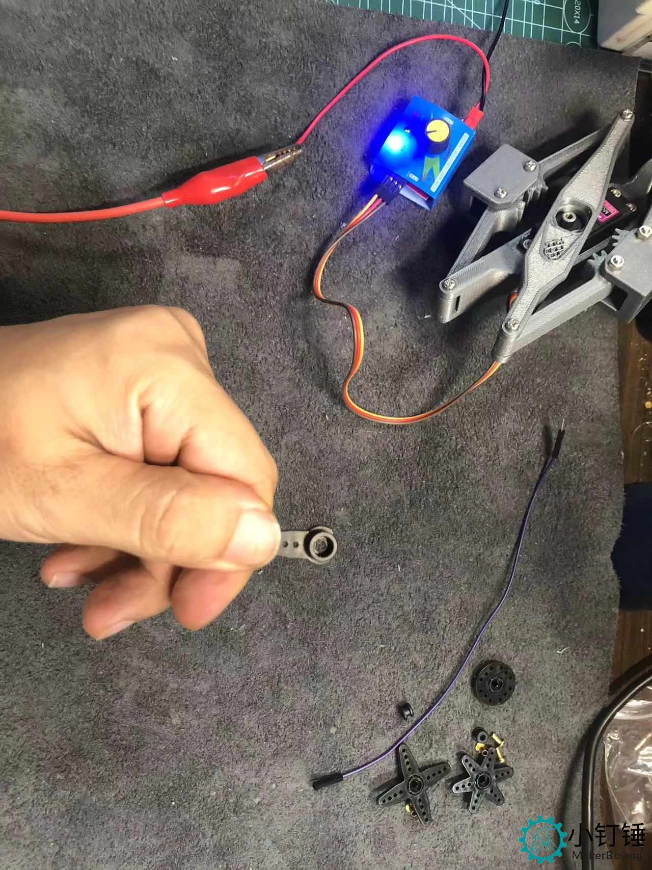 3D33 mg996舵机推举装置安装教程