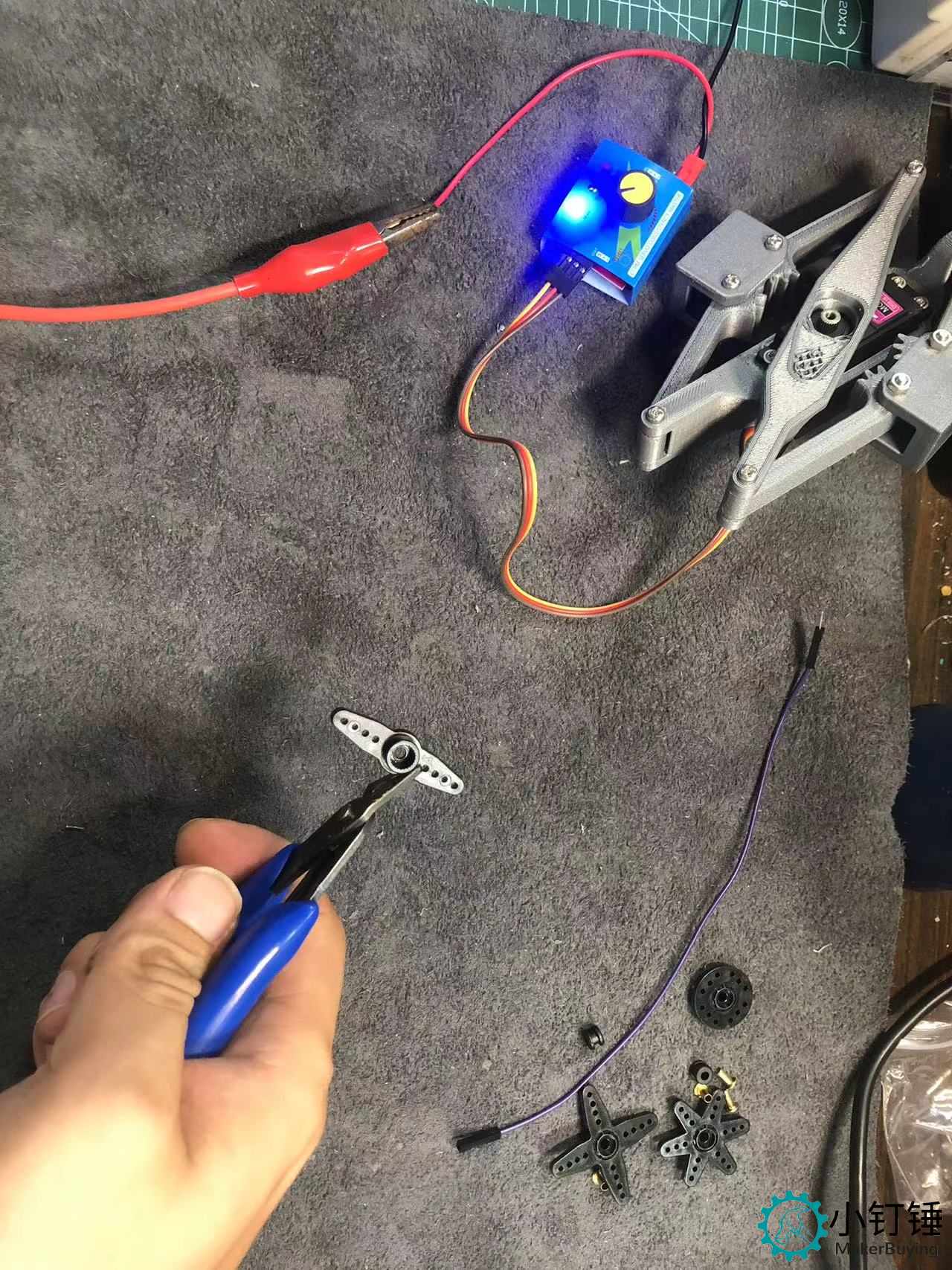 3D33 mg996舵机推举装置安装教程