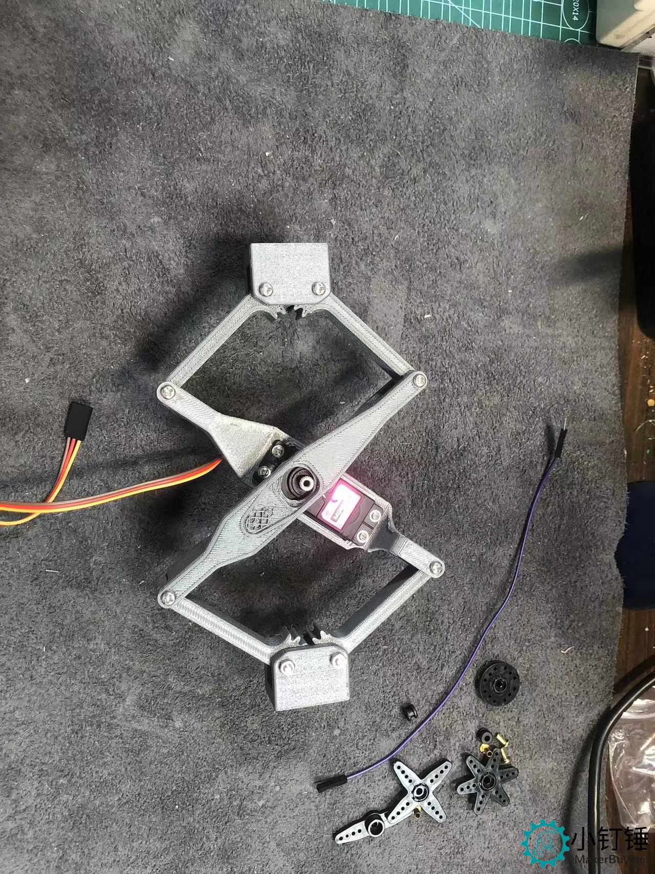 3D33 mg996舵机推举装置安装教程