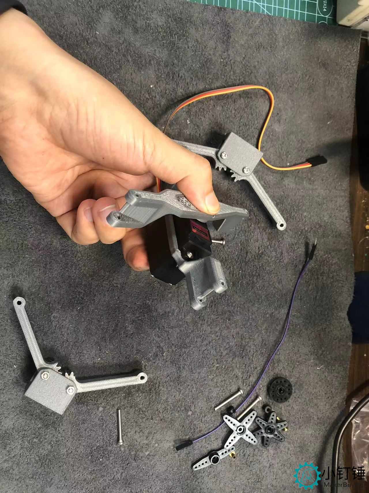 3D33 mg996舵机推举装置安装教程