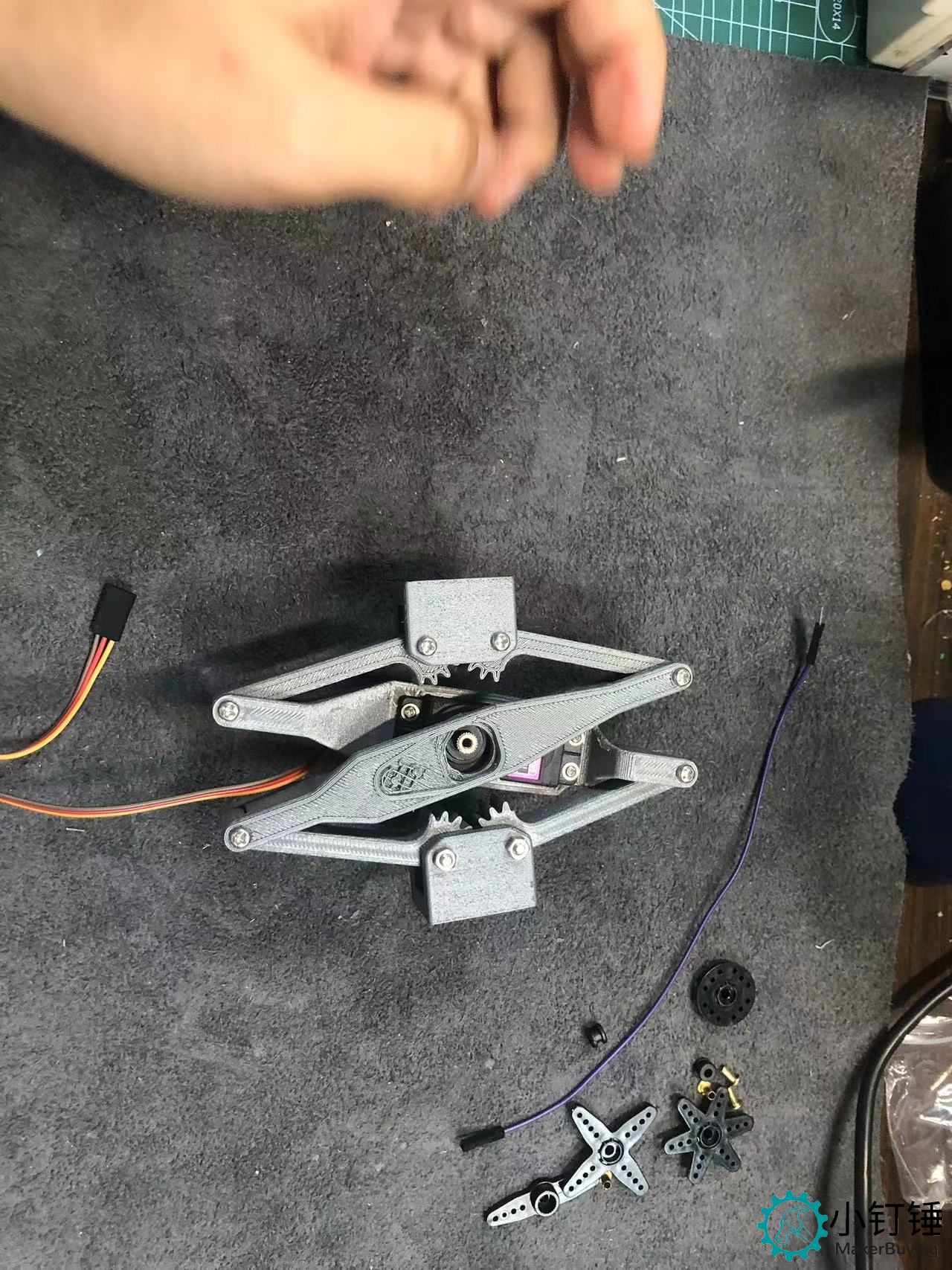 3D33 mg996舵机推举装置安装教程