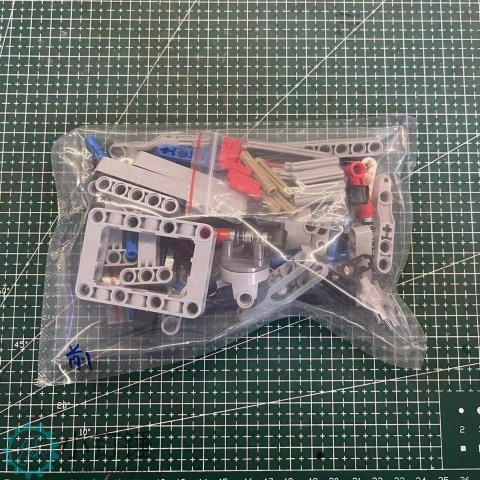 国产小颗粒科技积木 前轮转向带减震差速器MOC模型 SNP78