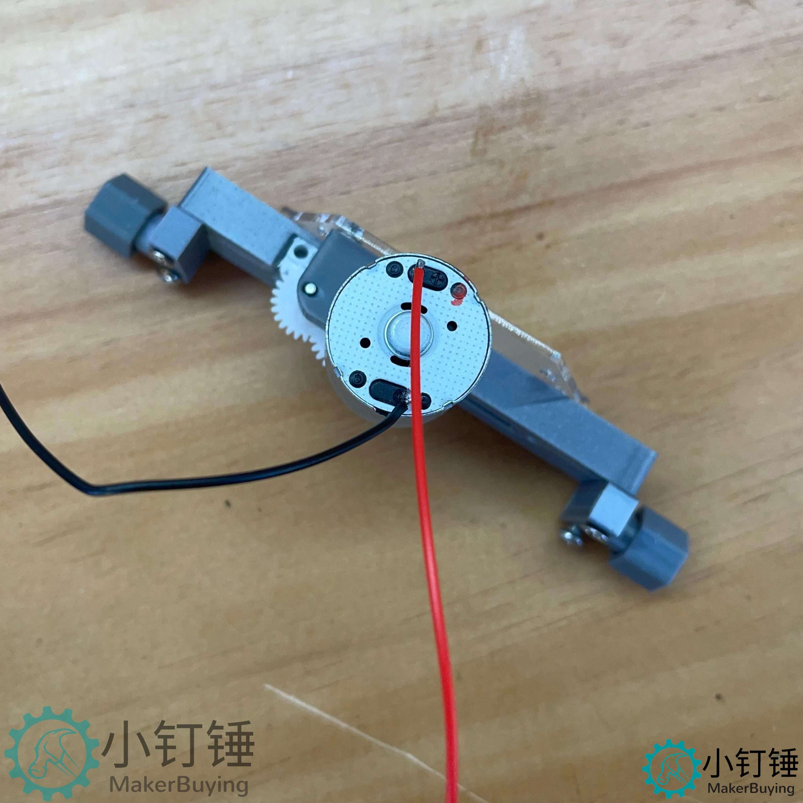 小钉锤C1差速小车转向前桥电机板 DIY拼装车 SNP2