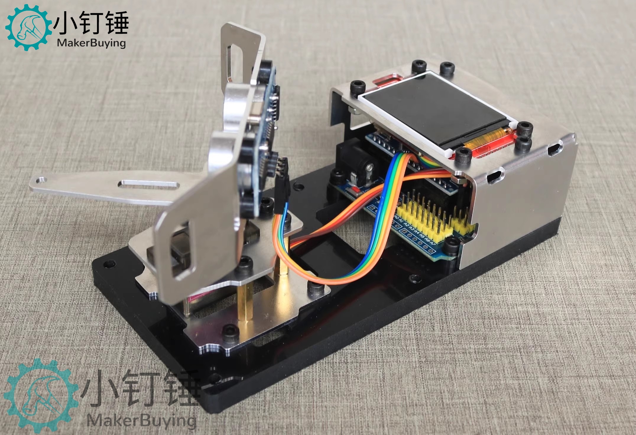 for arduino超声波雷达铝合金拼装制作套件探测 大中学生编程学习 SNAR24