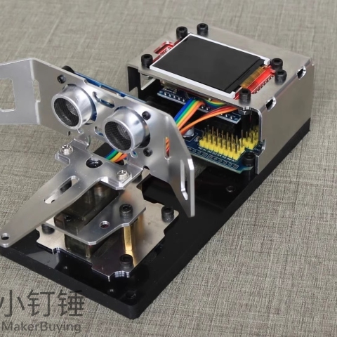 for arduino超声波雷达铝合金拼装制作套件探测 大中学生编程学习 SNAR24