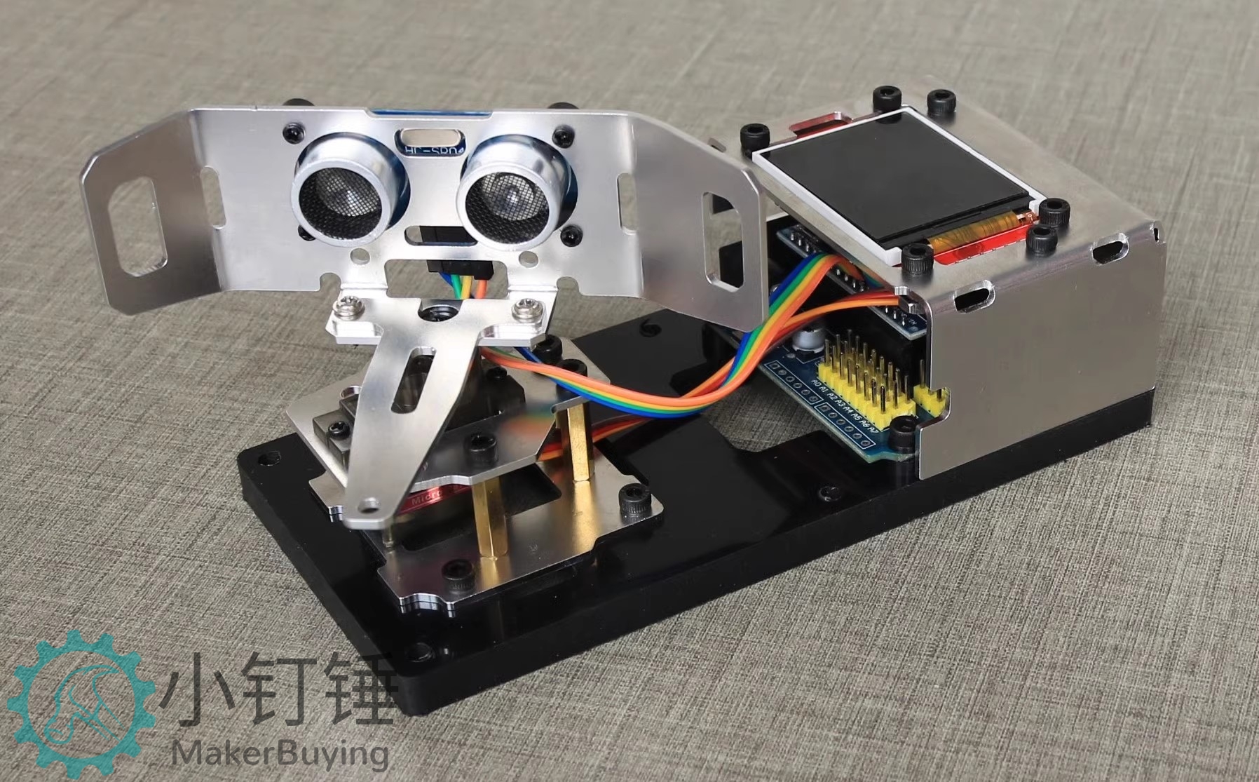 for arduino超声波雷达铝合金拼装制作套件探测 大中学生编程学习 SNAR24