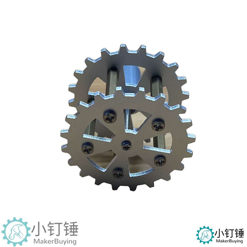0023金属拼装坦克驱动轮SNT5 TT马达联轴器履带车机器人铝合金阳极氧化积木