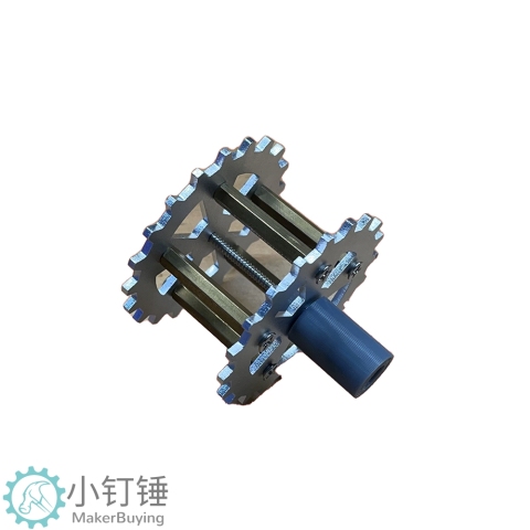 0023金属拼装坦克驱动轮SNT5 TT马达联轴器履带车机器人铝合金阳极氧化积木