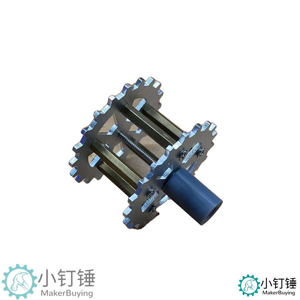 0023金属拼装坦克驱动轮SNT5 TT马达联轴器履带车机器人铝合金阳极氧化积木