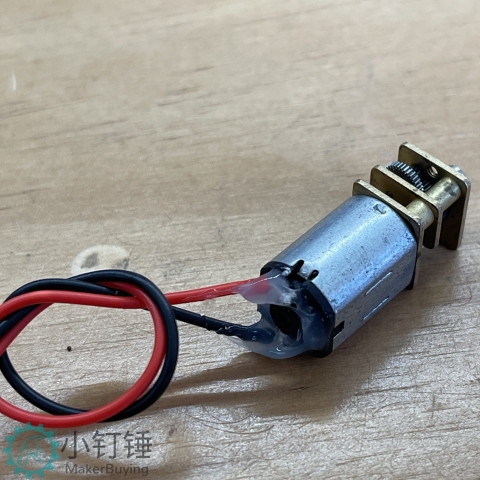0032 N20马达短轴带线打胶M3  小钉锤电子积木 减速电机DC3V-9v直流电子锁拆机马达