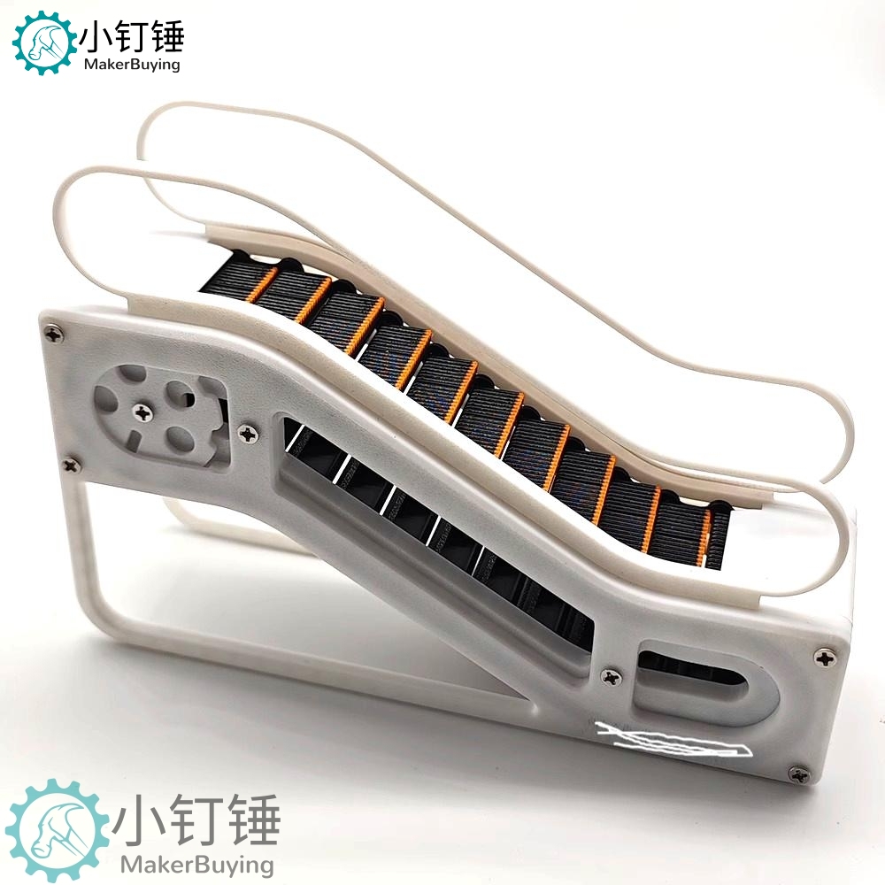 3D打印diy商场自动手扶梯玩具手动版益智科教模型 3D41