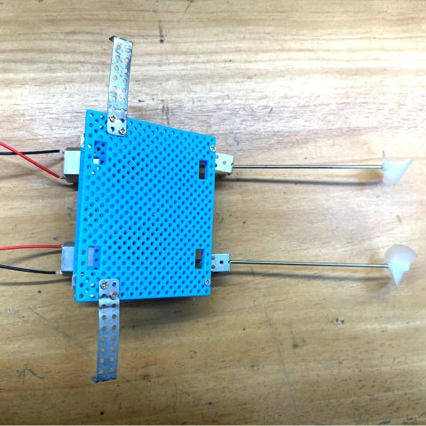中级拼装180双桨玩具船动力组件科学创推进器电机小制作