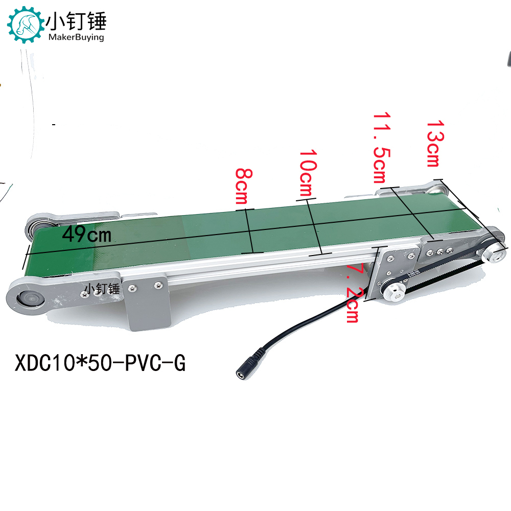 10*50小型桌面传送带流水线小型输送机学生摩檫力实验科技创新学习 ZDH6 35