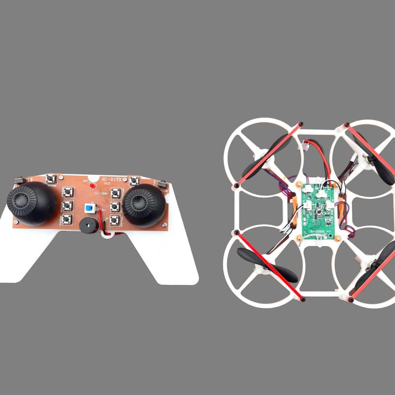 科学实验小型拼装DIY四轴飞行器无人机科技小制作航模套件课程SNP8 拼装小型无人机散件XDC69
