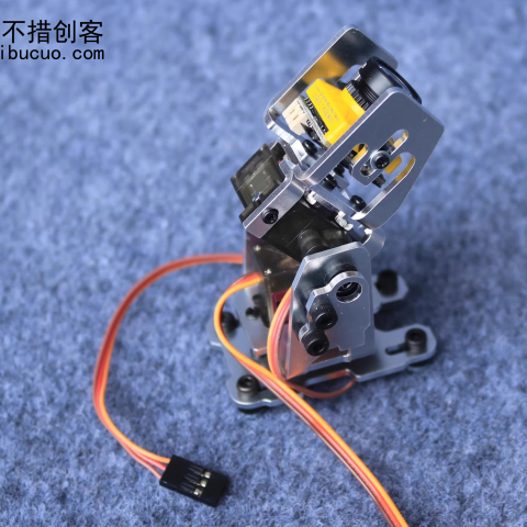 mg90s舵机云台支架 天空端 FPV头追 双轴云台 FPV云台 航模摄像头云台1 SNAM9400 侧边固定 不带摄像头