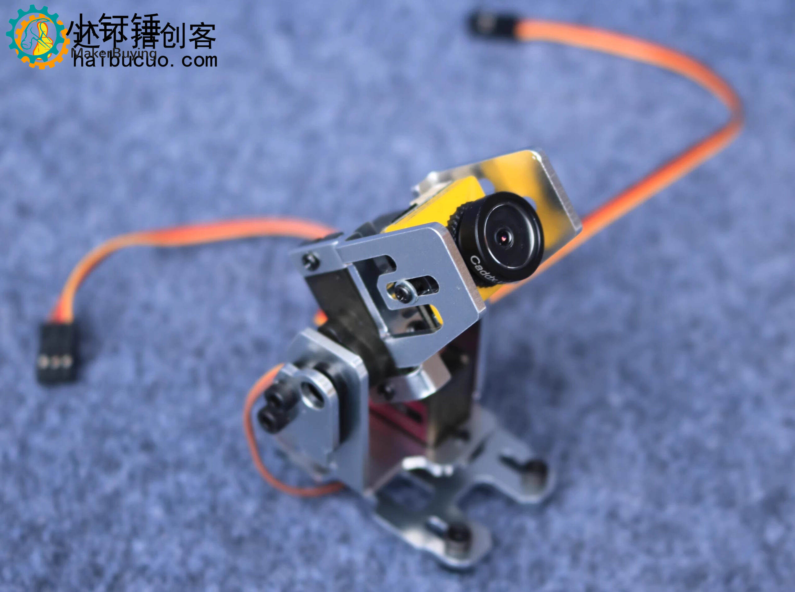 mg90s舵机云台支架 天空端 FPV头追 双轴云台 FPV云台 航模摄像头云台1 SNAM9400 侧边固定 不带摄像头