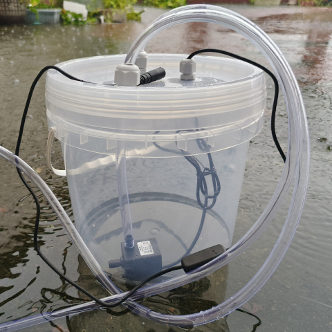 XDC27 5L塑料水循环水泵水管系统 水冷DIY循环水箱水桶电脑手机设备水泵DC12V水冷套装