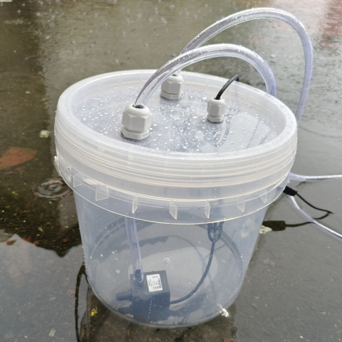 XDC27 5L塑料水循环水泵水管系统 水冷DIY循环水箱水桶电脑手机设备水泵DC12V水冷套装