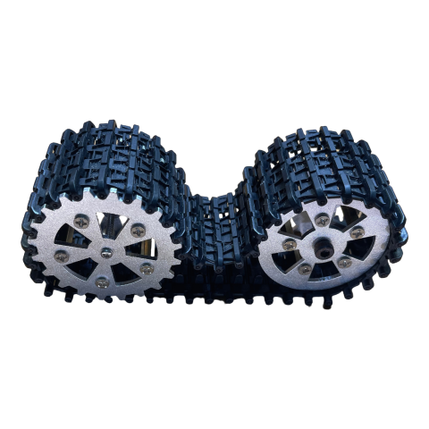 XDC75金属履带车轮套装适配TT马达 机器人坦克底盘配件DIY铝SNT15