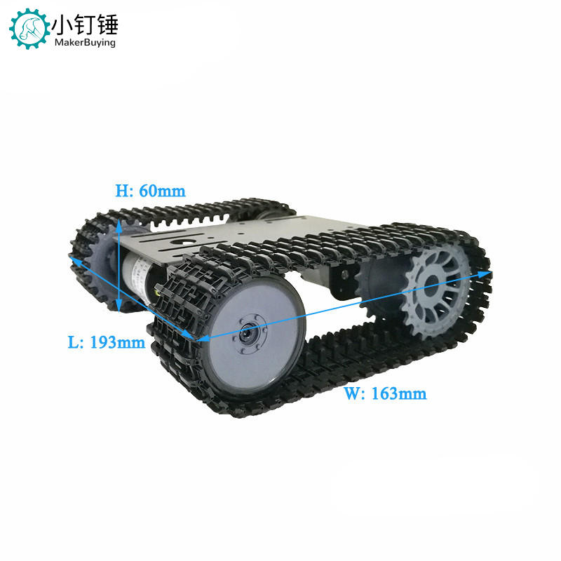 XDC82机器人坦克履带底盘for Arduino智能小车DIY履带车 金属面板 SN6300