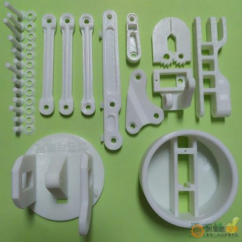 3D打印白色四自由度机械臂 DIY机器人 拼装 3D打印产品 SG90